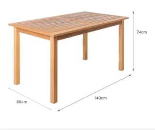 Mesa de jardín LOLAhone madera
En su caja. Sin uso