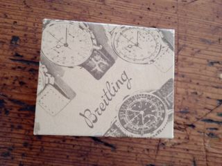 Cassa per orologi Breitling vintage in legno