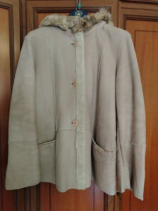 Shearling donna con cappuccio tg.42.