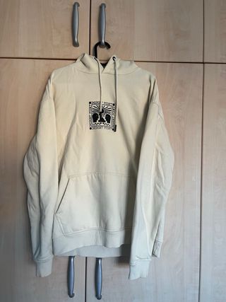 Sudadera Beige con Estampado