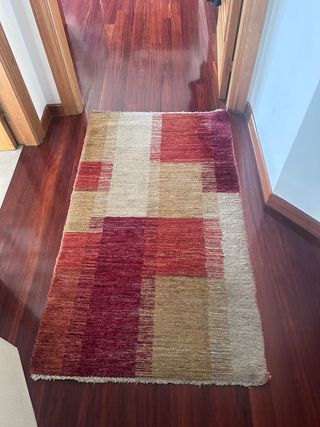 Alfombra pequeña pasillera de lana