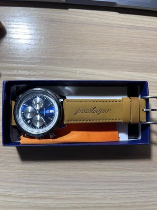 Reloj Poedagar Azul y Marrón