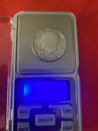 2 Monedas Media Dólar JFK Plata