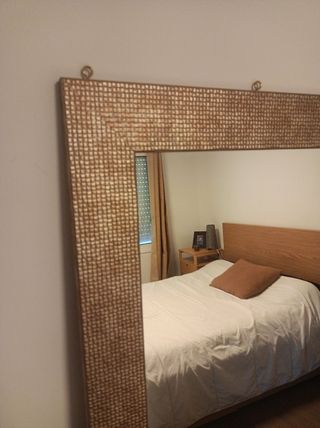 Espejo Tarraco champagne madera