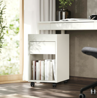 Cassettiera TONSTAD con ruote bianche