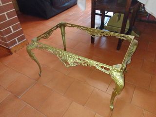 Struttura Tavolino Oro - Senza Piano poco trattabi