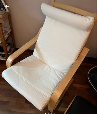Butaca Poäng Ikea Blanca Madera