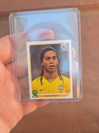 Cromo Ronaldinho Brasil Mundial (el mago)