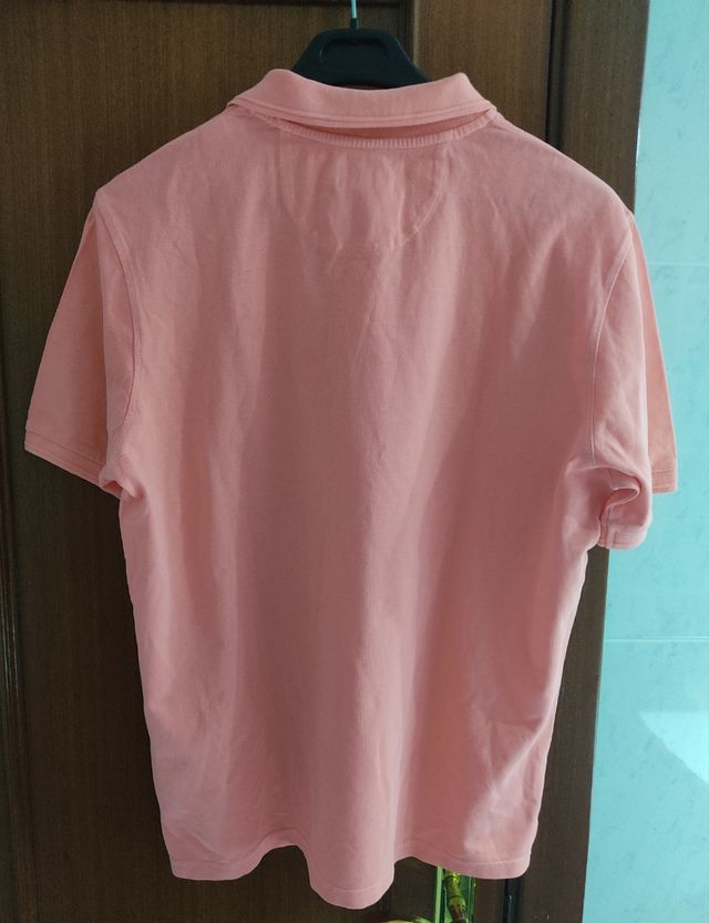 Polo piqué lavado OTTO coral talla L