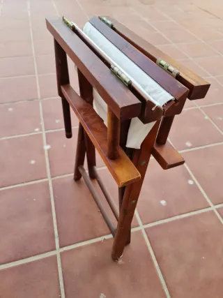 5 Sillas de director madera plegables