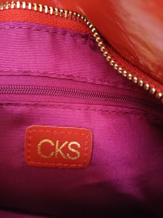 Bolso CKS acolchado rojo