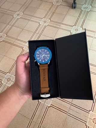Reloj Benyar Azul y Marrón