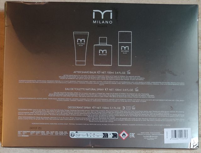 Estuche Cofre Colonia Milano Black