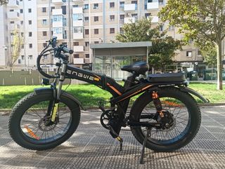 Bicicleta Eléctrica Plegable Negra