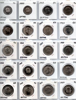  Completísima Colección Monedas Estado Español