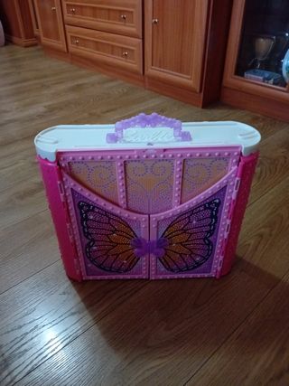 Casa de muñecas Barbie rosa y azul