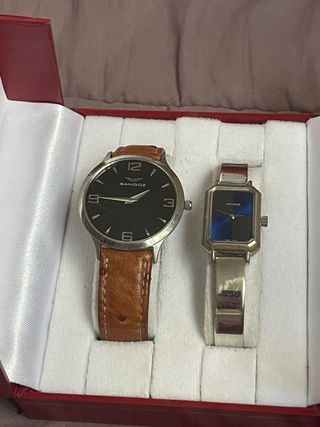 Confezione da 2 orologi Sandoz per donna e uomo