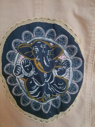 Chaqueta tejana boho chic personalizada