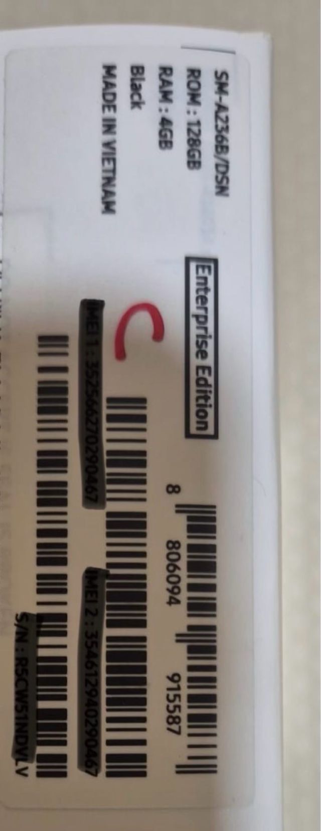 Samsung Galaxy A23 5G Negro.