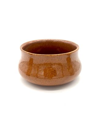 Set vintage in ceramica marrone 7 pezzi stile giapponese sake o liquore