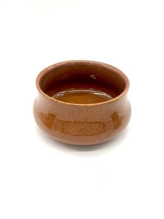 Set vintage in ceramica marrone 7 pezzi stile giapponese sake o liquore