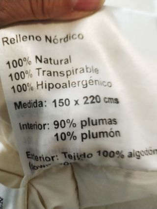 Edredón Nórdico Beige de plumón
