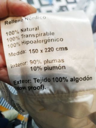 Edredón Nórdico Beige de plumón