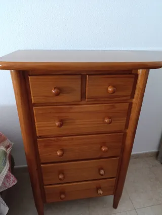 Sinfonier madera miel 3 cajones