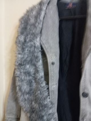 Chaqueta vaquera larga BSK mujer