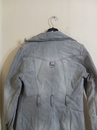 Chaqueta vaquera larga BSK mujer