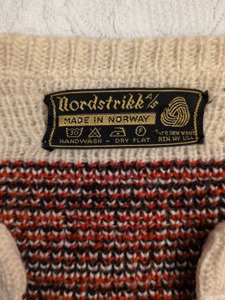 Chaqueta Lana Nordstrikk Vintage Noruega