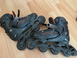 Patines en línea Oxelo Talla 35-38 + Casco Rojo