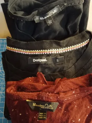 4 Camisetas Massimo Dutti Mujer Talla M