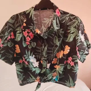 Camisa Lefties Nudo Estampado Floral Talla L