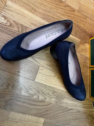 Zapatos Pitillos Azul Marino Talla 41