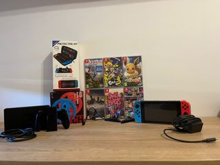 Nintendo Switch con juegos y accesorios