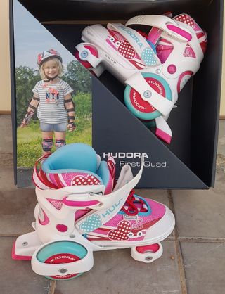 Patines HUDORA extensibles niña como nuevos
