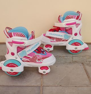 Patines HUDORA extensibles niña como nuevos