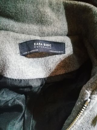 Chaqueta Zara Basic Gris Mujer