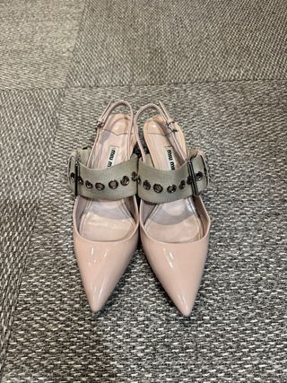 Zapatos Miu Miu Slingback Rosa