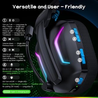 ¡-50%! | Weseary WG1 - Cascos Inalámbricos - Azul
