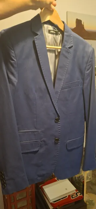 Americana Antonio Morato Azul Talla S es como M