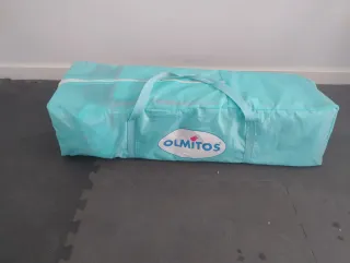 Cuna viaje infantil con dibujo de conejo Olmitos