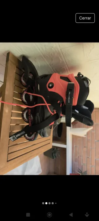 Patines en línea Rollerblade negros y rosas