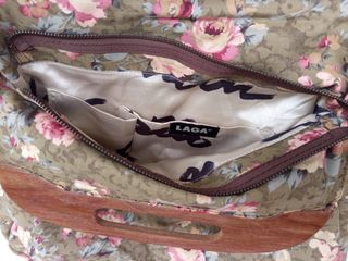 Bolso Laga floral madera