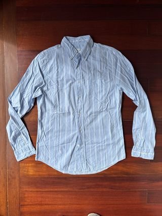 Camisa de rayas azul de Gant