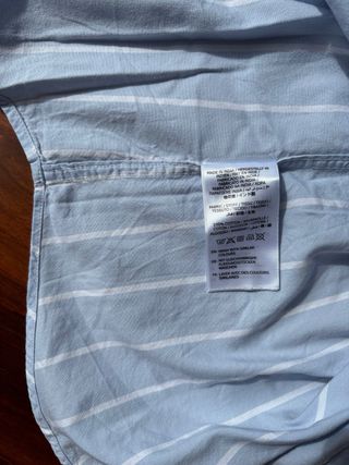 Camisa de rayas azul de Gant