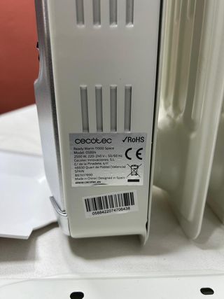 Cecotec Radiador Aceite ReadyWarm 11000 Space