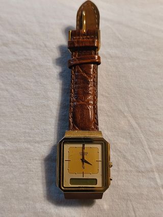 Reloj Citizen Cuarzo Marrón y Dorado