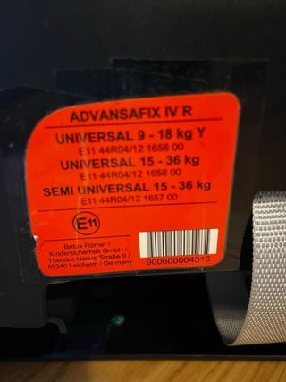 Britax Römer ADVANSAFIX 
Silla de Coche